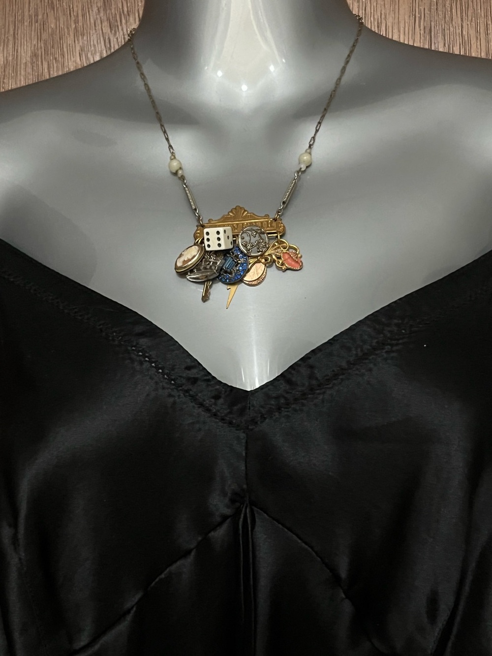 NECKLACE vintage Souvenir Handmade ONE OF A KIND - Picture 7 of 12